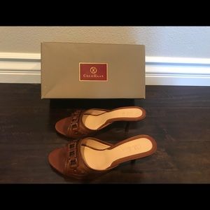 Cole Haan Thea Slide size 6B in Dark Amber
